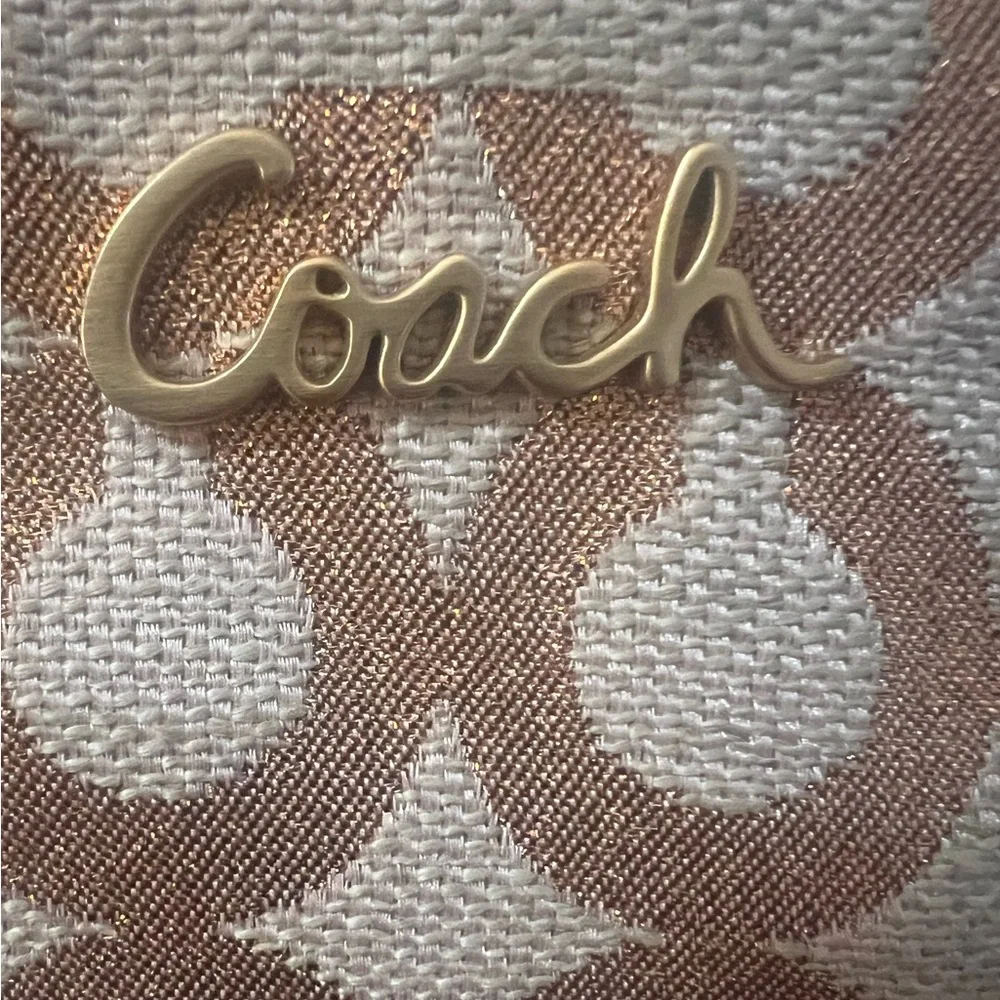 Coach Op Art Metallic Wristlet